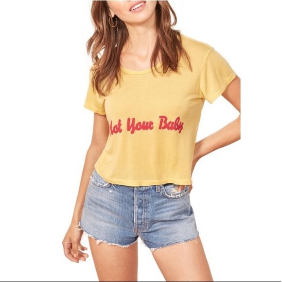 Reformation Tops - Reformation Hanna Not Your Baby Crop Top